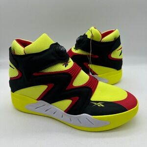 Reebok G55142 Mens Size 12 Instapump Fury Zone Basketball‎ Sneakers Acid Yellow